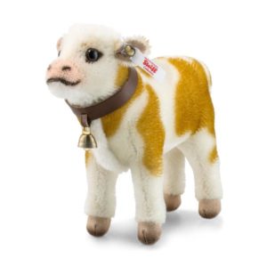 STEIFF Lischen Calf 16cm White brown Cow EAN 072154 Plush soft toy gift New 