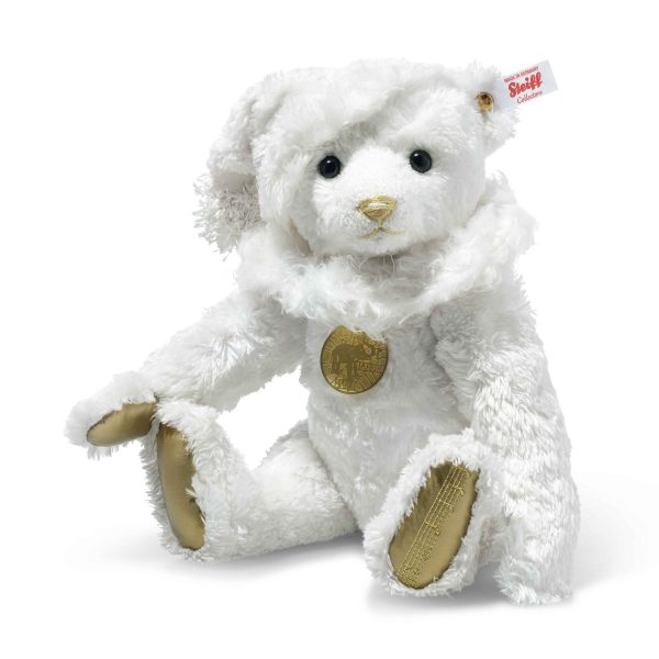 STEIFF TEDDIES FOR TOMORROW WHITE CHRISTMAS TEDDY