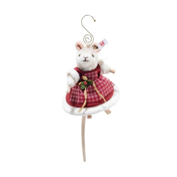 Steiff Mrs Santa Mouse Ornament